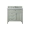 James Martin Vanities Brittany 36in Single Vanity, Sage Green w/ 3 CM Carrara Marble Top 650-V36-SGR-3CAR - alternate 1